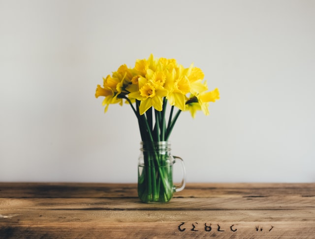 Flowers on the table – a great way to prepare home for spring.