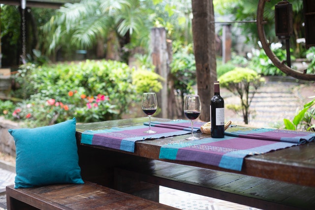 A patio 