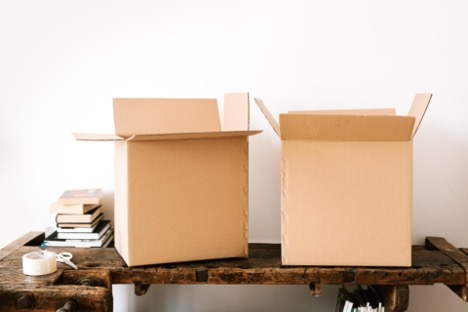 Moving Boxes in home