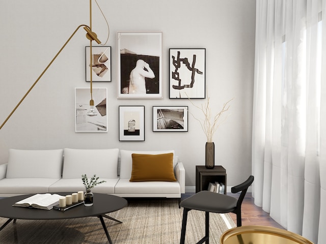 A staged interior.