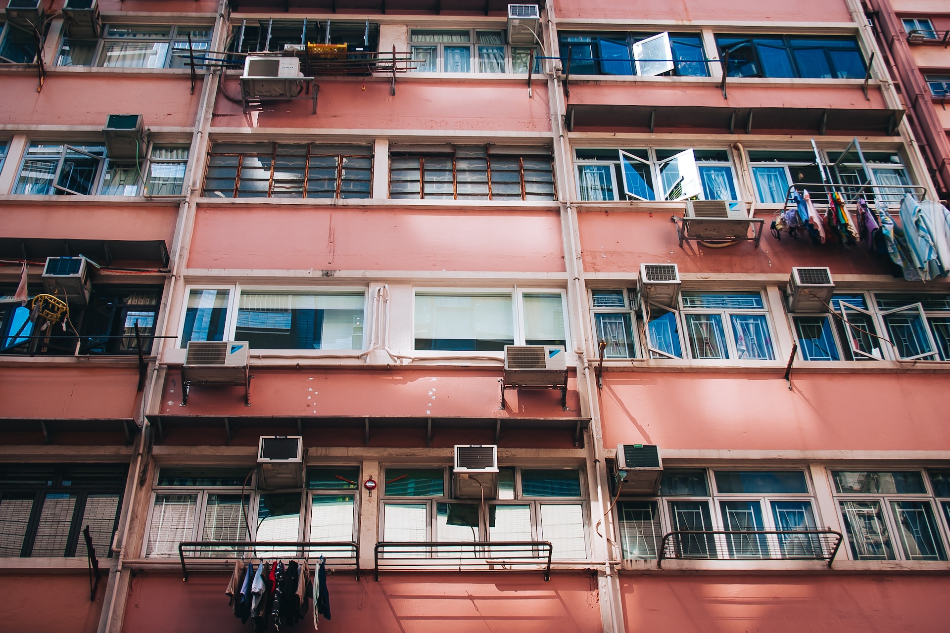 An apartment building that has smaller units.